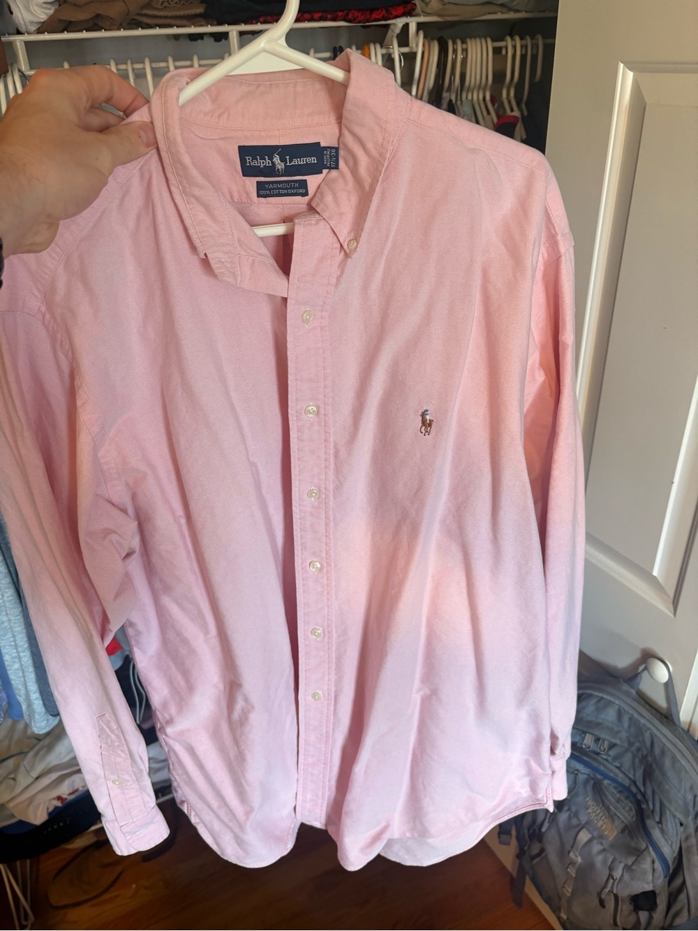 Ralph Lauren Light Pink Button-Down Oxford Shirt